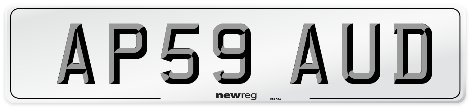 AP59 AUD Number Plate from New Reg